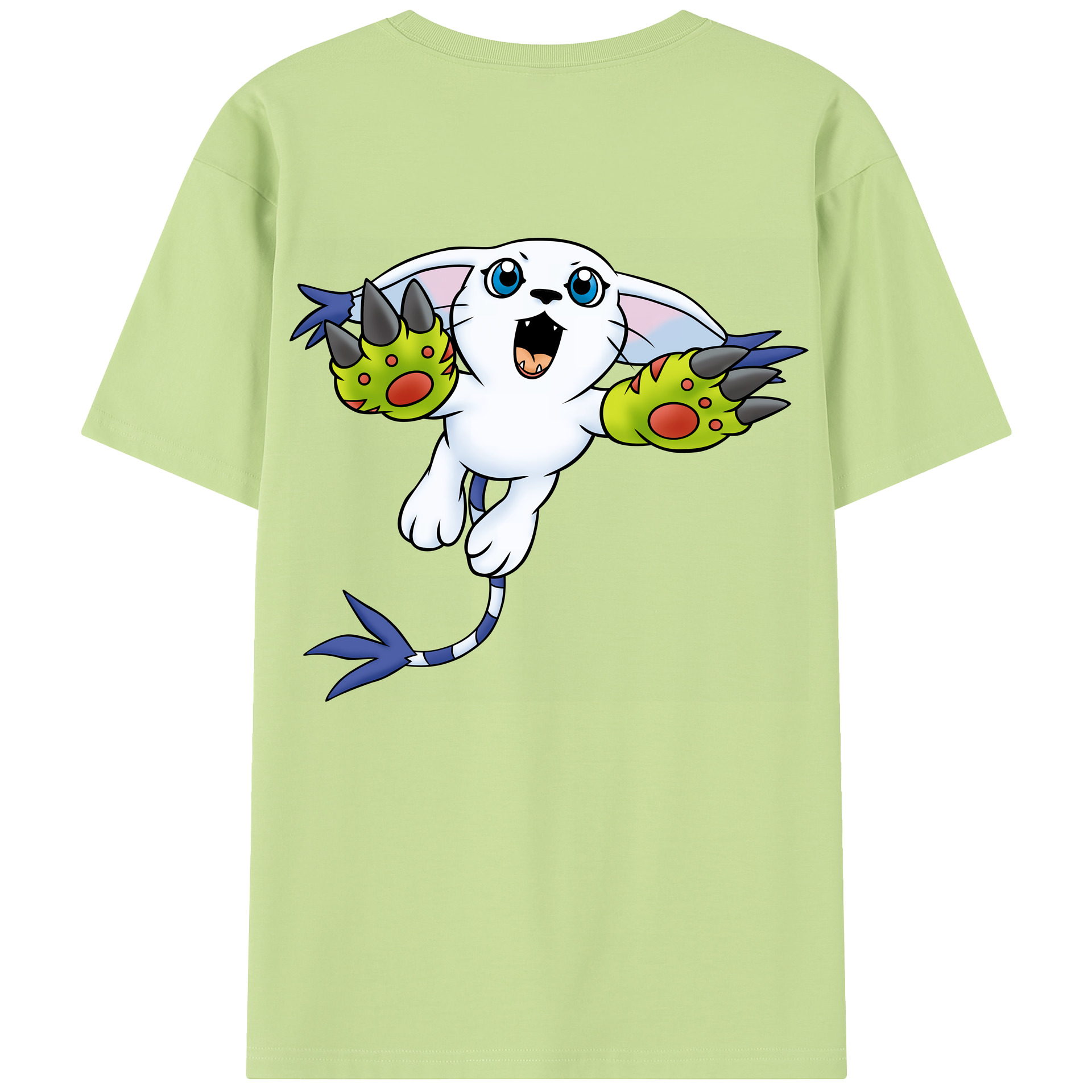 （画像用） Digimon デジタルモンスター/デジモン 綿100％半袖Tシャツ（背面プリント）